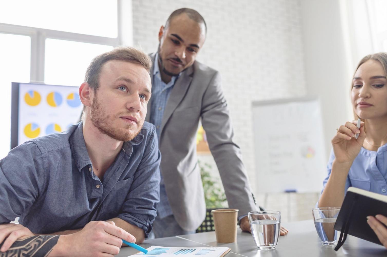 Strategic financial planning workspace with multi-year projections